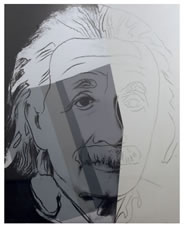 Albert Einstein, pop art door andy Warhol in 1980